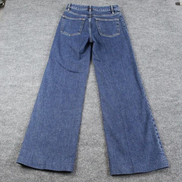 Frame Jeans Womens 26 The Refined Saturn Wide Leg High Rise Denim Office Luxury - Picture 7 of 16